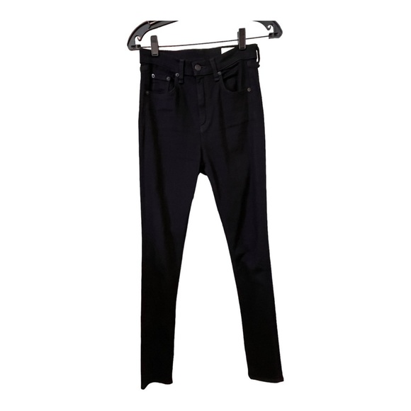 Rag & Bone Justine Skinny High Waisted Coal Jeans - Picture 3 of 7